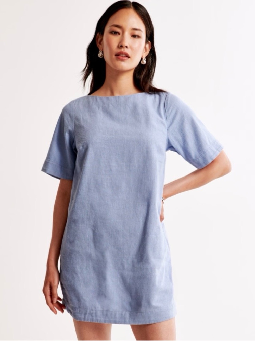 Abercrombie & Fitch Light Blue Casual Dress